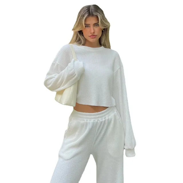 Women's Autumn And Winter New Casual Sweatshirt Outfit White - Shop at LoveMi