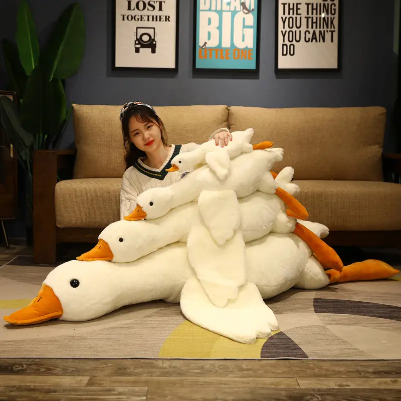 Big White Geese Pillow Doll Cute Plush Duck Toy