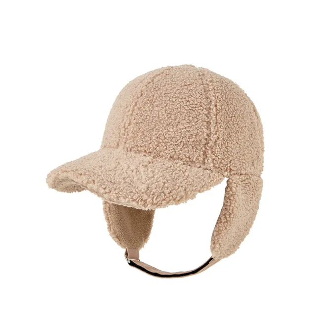 Ushanka Plus Size Warm Berber Fleece Ear Protection Apricot - Shop at LoveMi