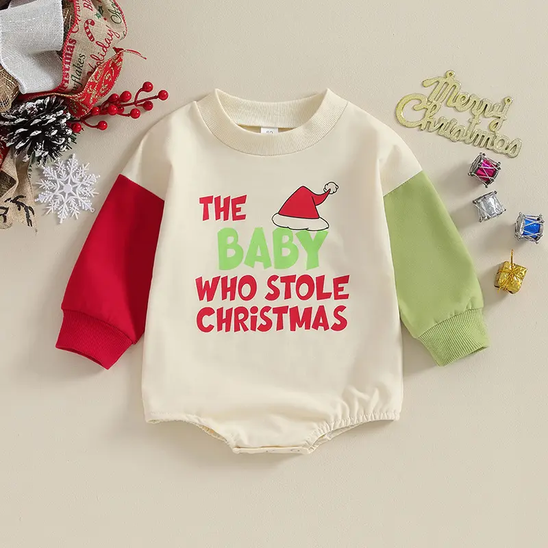 Baby Christmas Clothing Loose Crawling Suit Butt
