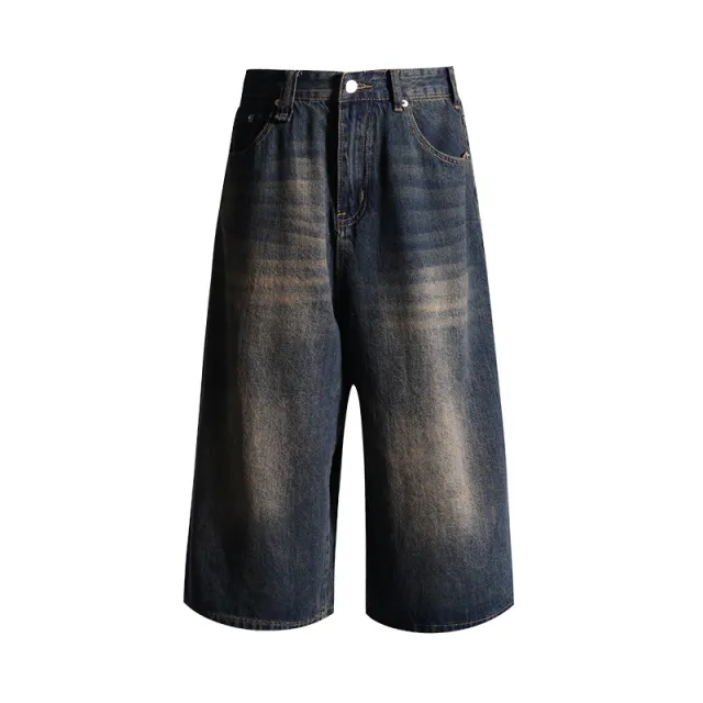 Fashion American Retro Wide Leg Jeans For Women Retro Color L - Shop at LoveMi
