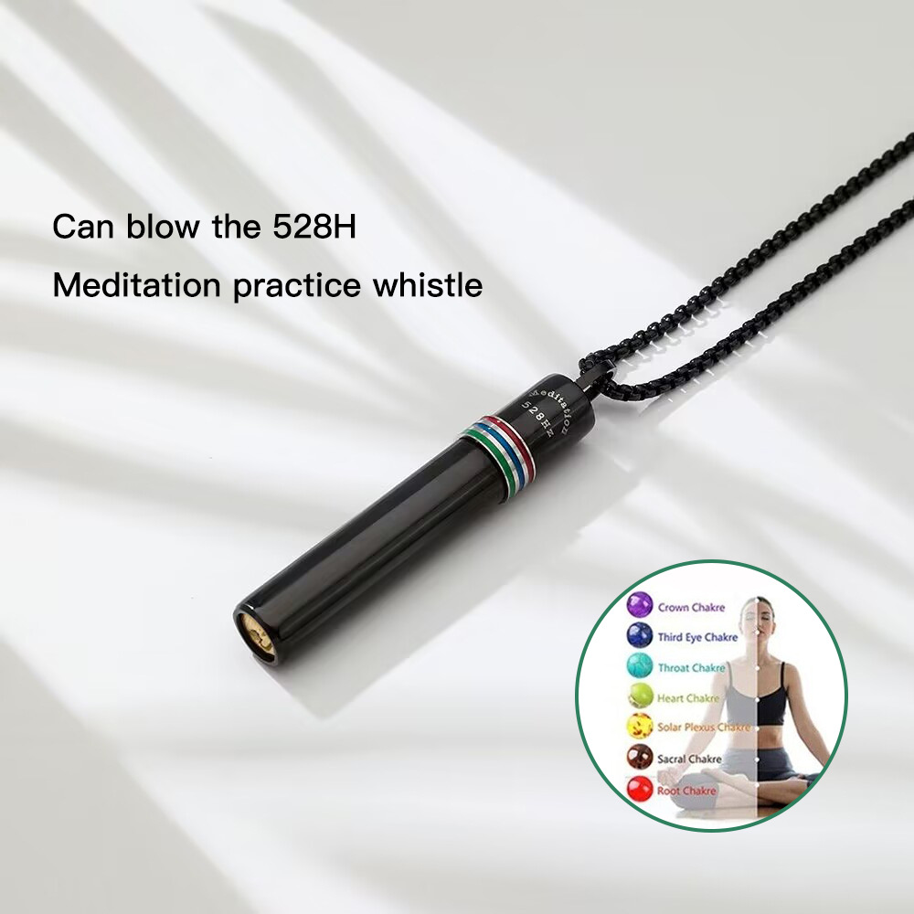417Hz Breathing Whistle Necklace Frequency Assist To Eliminate Negative Energy