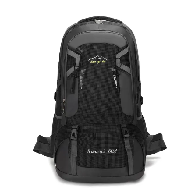 New Outdoor Mountaineering Bag 60L Large Capacity Bag Black - Shop at LoveMi