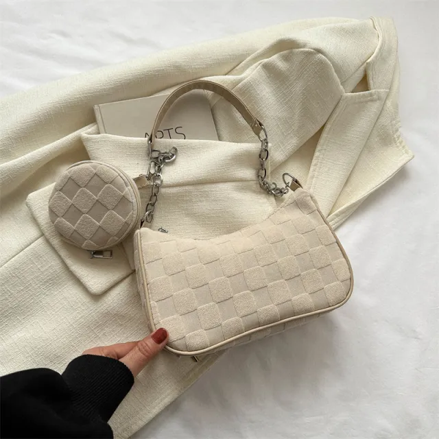 New Spring Retro Style Fashionable Small Square Bag Beige - Shop at LoveMi
