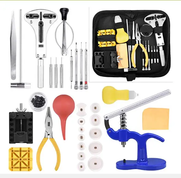 Repair Watch Tool Bags Suit Split Strap Open Watch Back Cover Cap Presser Watch Ear Suit