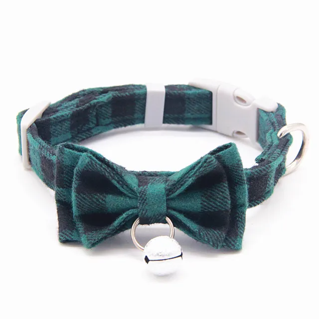 Cat Bell Collar Butterfly Bow Tie Pet Outing Optional Hand Holding Rope Collar Green - Shop at LoveMi