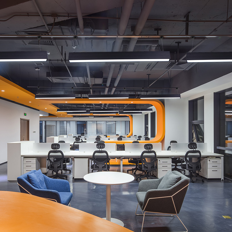 LED Strip Simple Office Long Line Pendant Light