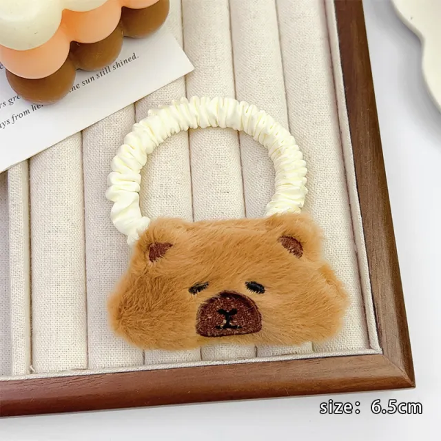Children's Cartoon Plush Large Intestine Headdress Barrettes 2 Rubber Band - Shop at LoveMi
