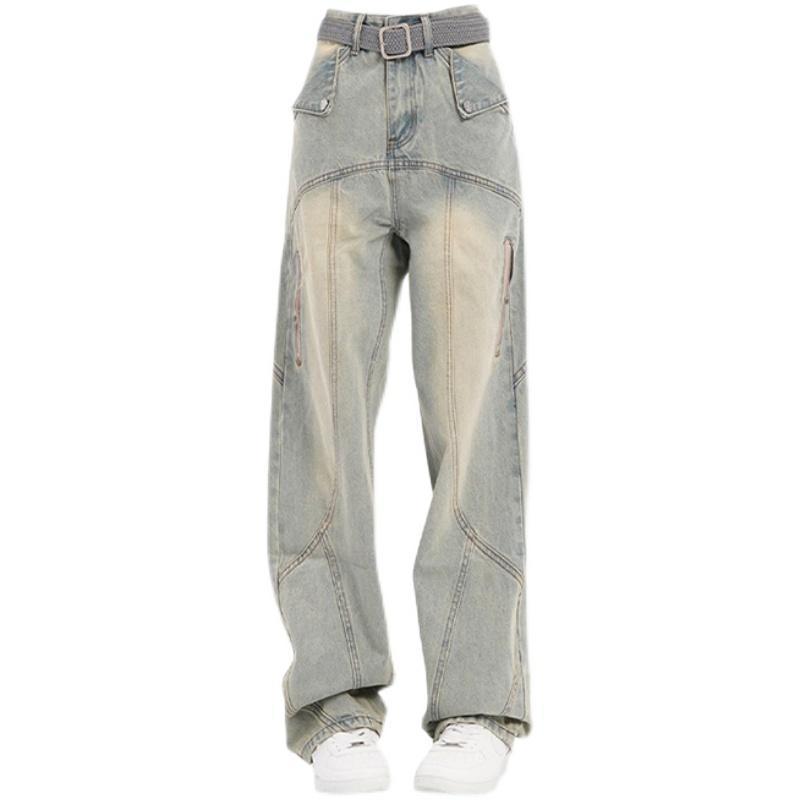 Women's Retro Straight Jeans Vintage Blue 906 - Shop at LoveMi