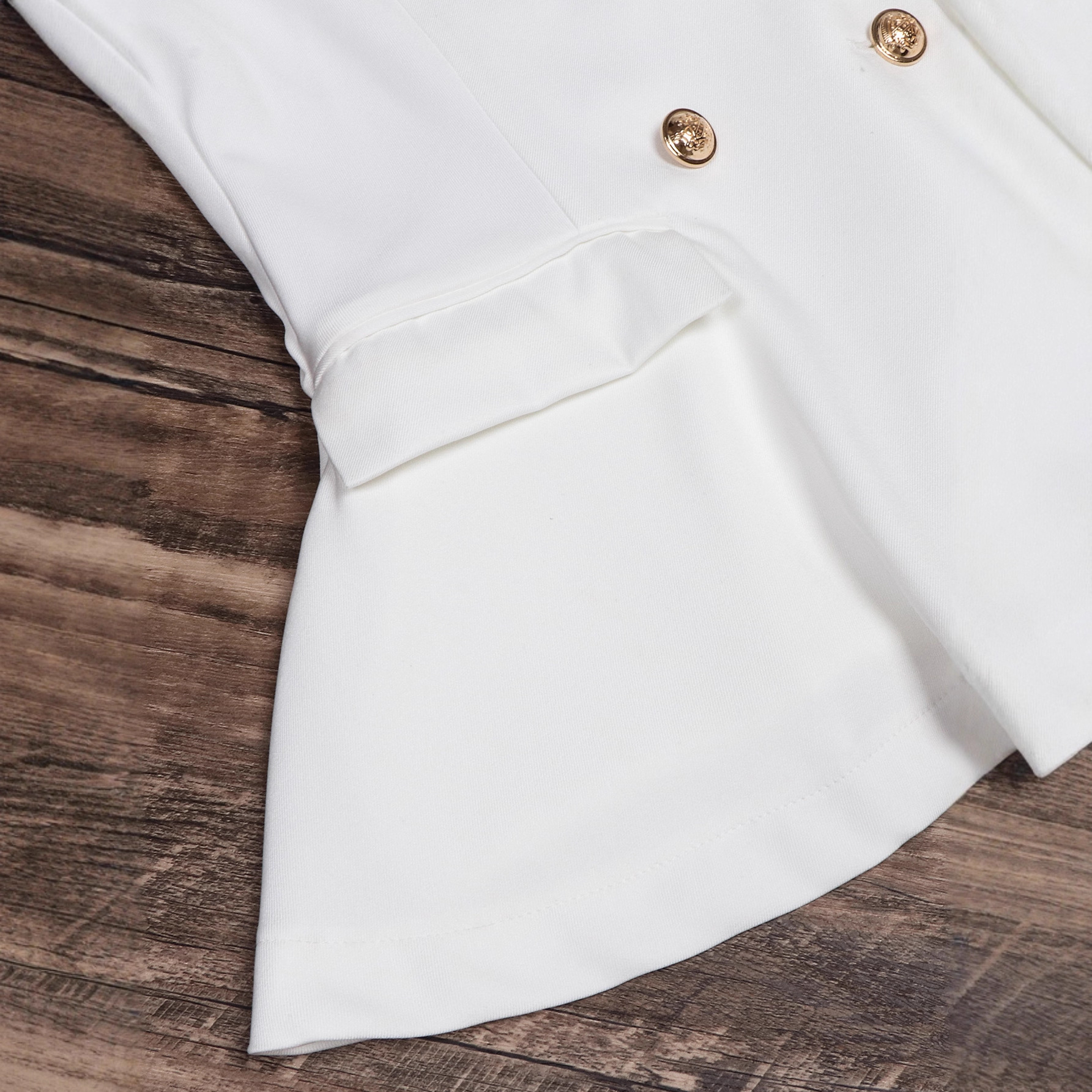 New Springautumn High-end Double-breasted Cropped Blazer - Image 3