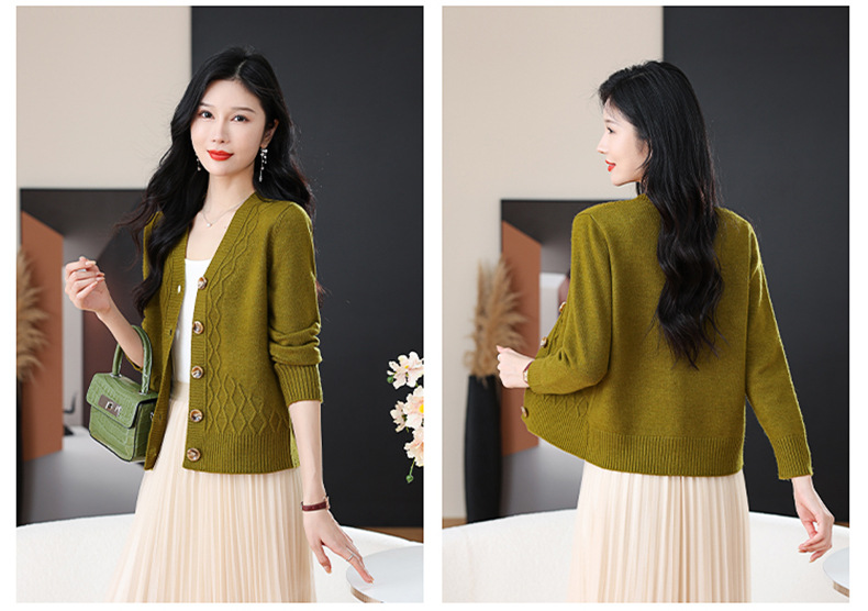 Title 8, Spring And Autumn Outer Wear Cropped Sweater Co...