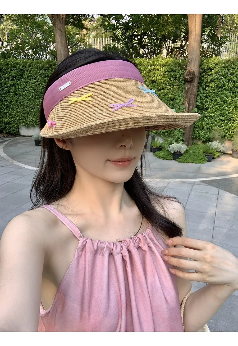 Original Design Color Bow Sun Hat