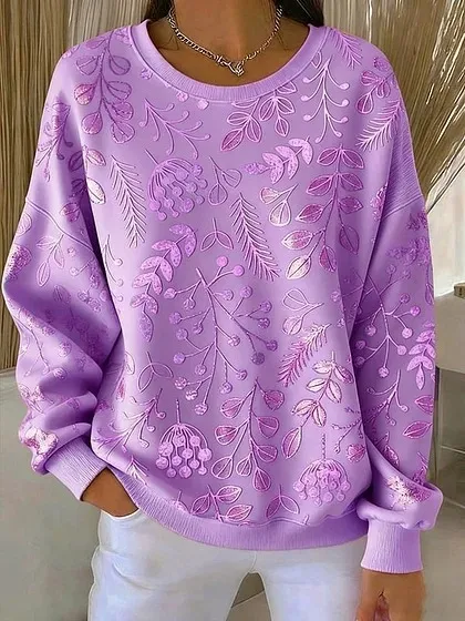Womens Relaxed Casual Christmas Style Pullover Top Fhs9Gpeuog917 S - Shop at LoveMi
