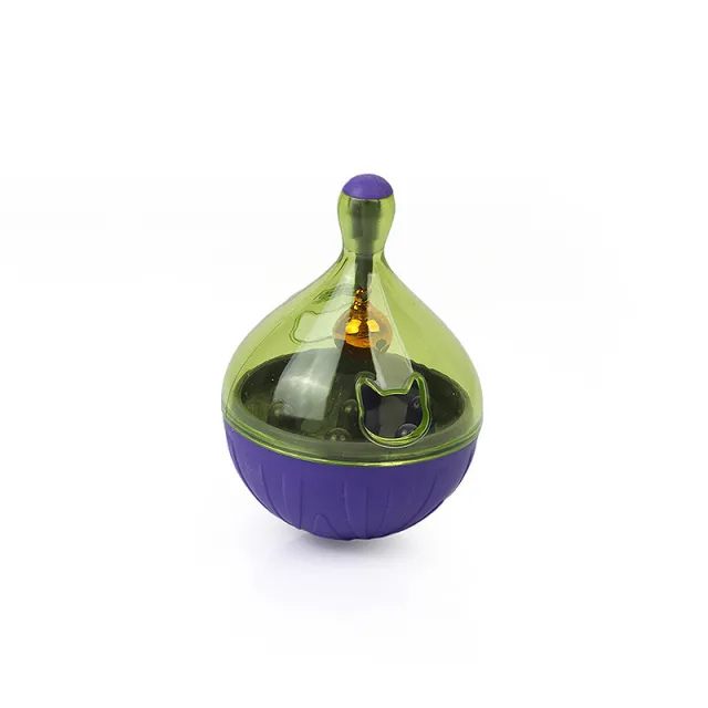 Pet Tumbler Pet Toys Dogs And Cats Educational Toys Pet Leakage Food Feeder Purple Small Size Cat - Shop at LoveMi