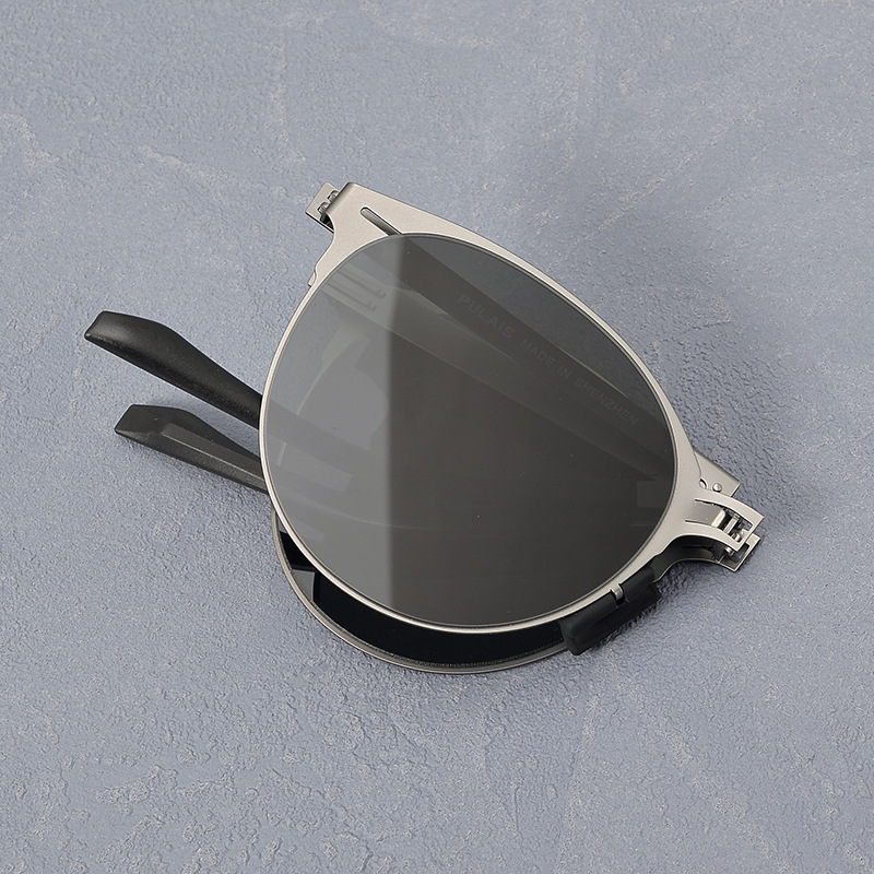 Lightweight Folding Men's Stainless Steel Fashion Vintage Sunglasses