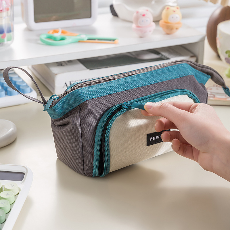 Student Universal Simple Large Capacity Window Pencil Case Stationery