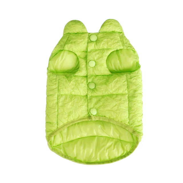 Pet Cat And Dog Universal Clothes Vest Winter Warm Cat New Winter Clothes Anti lint Fluorescent Green - Shop at LoveMi