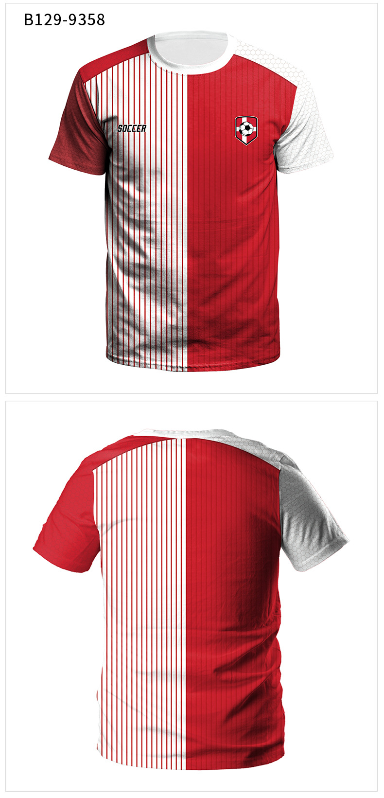 Title 8, Camisetas Esportivas Casuais de Futebol Copa do...