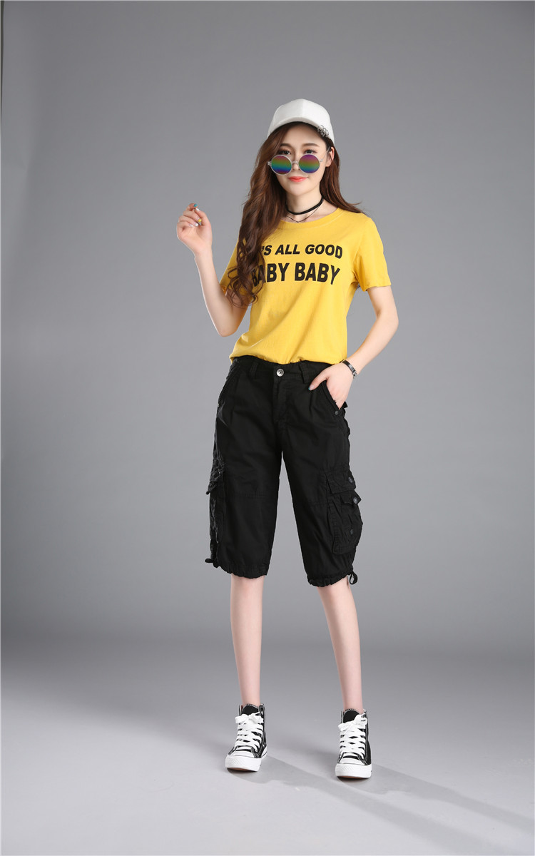 Title 12, Casual Pants Loose Overknee Cropped Pants Multi...