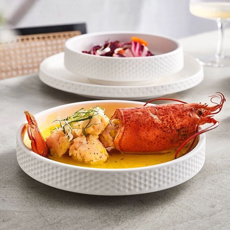 وعاء شوربة منزلي جديد بلون موحد عالي الجودة