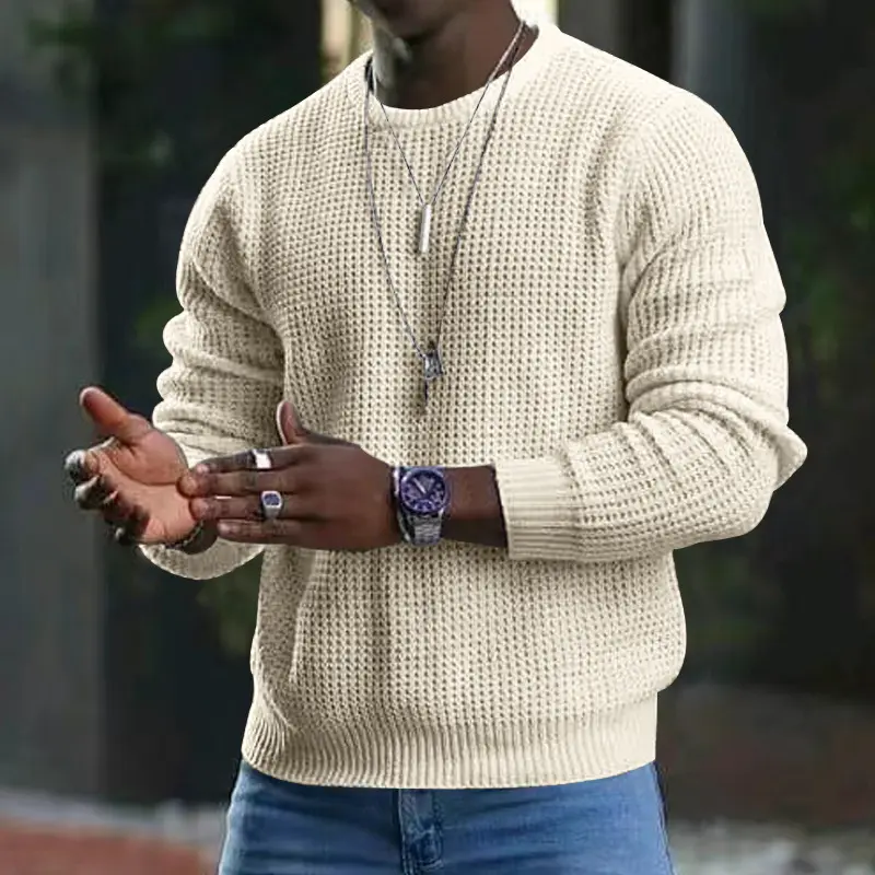 Men's New Youth Round Neck Long Sleeve