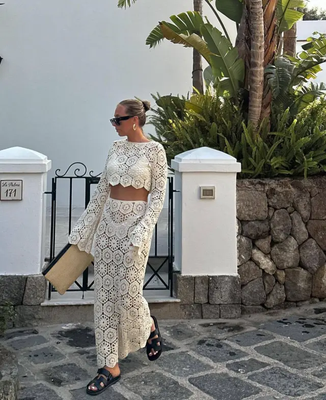 Women's Fashion Vacation Style Hip Skirt Suit White - Shop at LoveMi