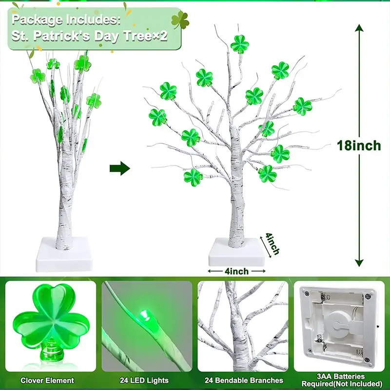 St Patrick's Day Irish Holiday Tree Lights