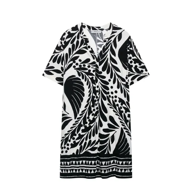 Summer Ethnic Print Viscose Skirt Dress - Shop at LoveMi
