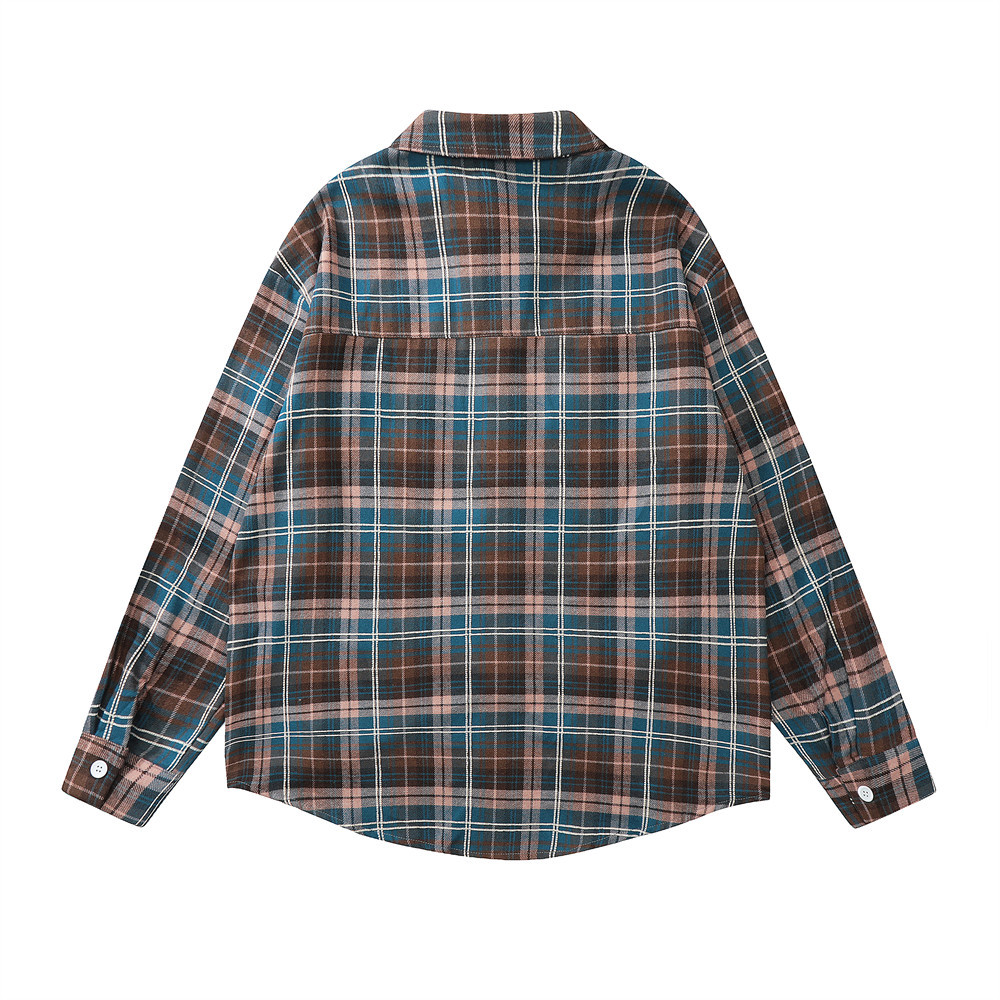 Casual Letter Embroidery Street Lapel Button Cardigan Shirt