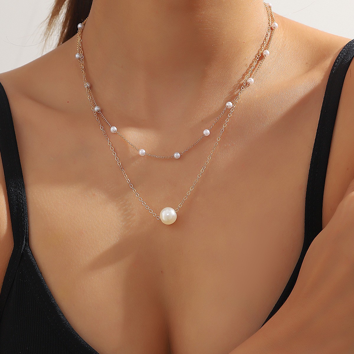 Womens Retro Alloy Layered Clavicle Necklace - Image 16