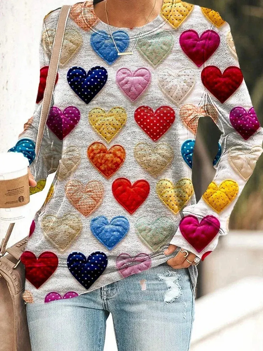 Loose Casual And Comfortable Round Neck Temperament Commute Style Sweater - G67Z407-L