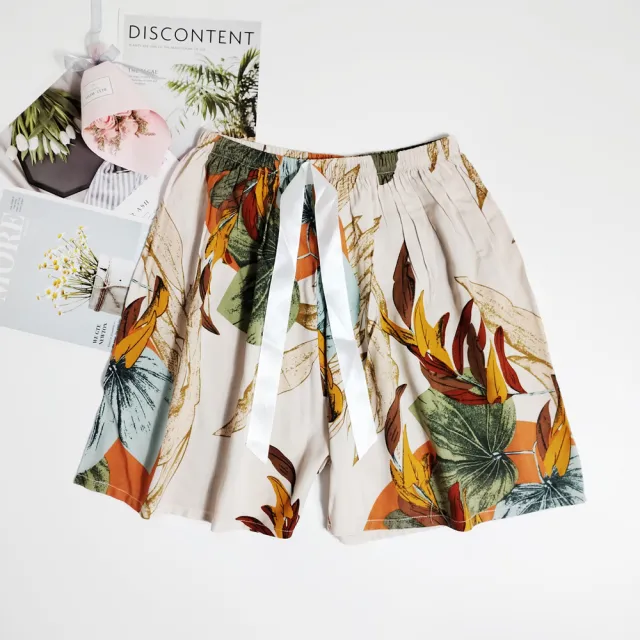 Women's Cotton Silk Shorts Plus Size Homewear Beach Pants No 41 Cotton Silk Shorts - Shop at LoveMi