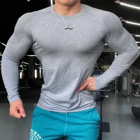 Seamless Long-sleeve Zipper Training Fitness Outdoor Strong Top Slim