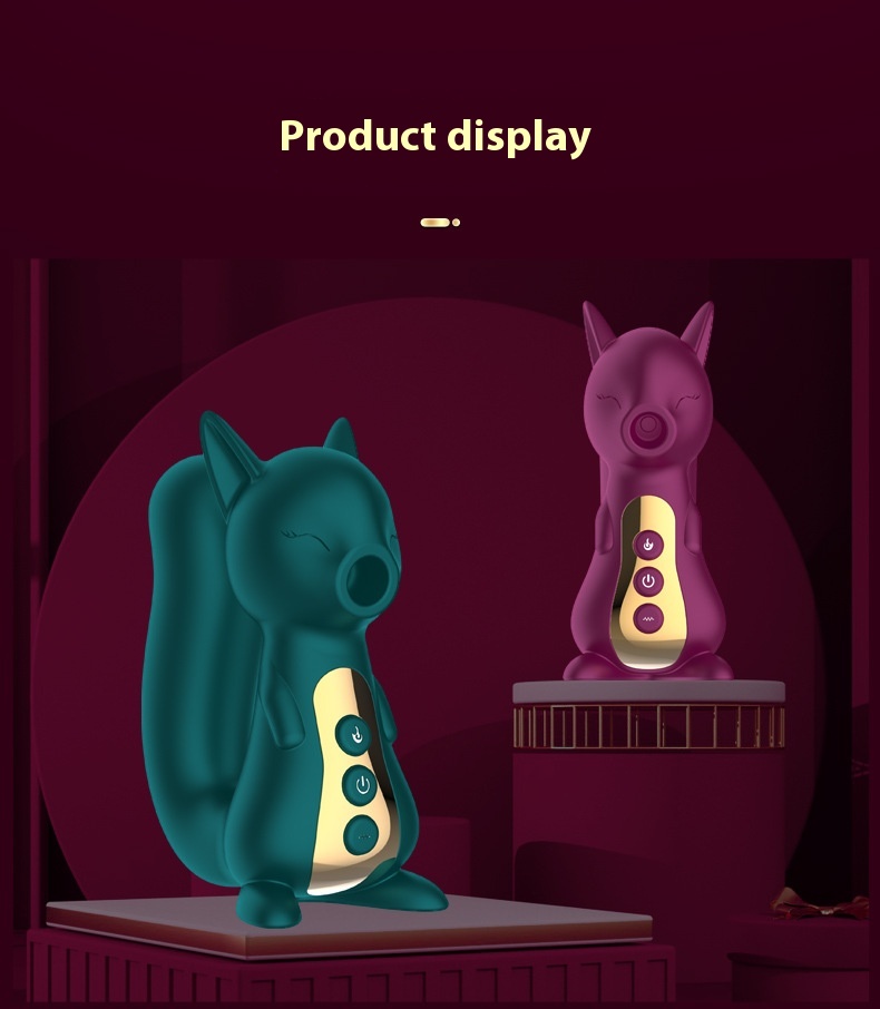 Cute Female Fox Cute Pet Sucking Massager 10