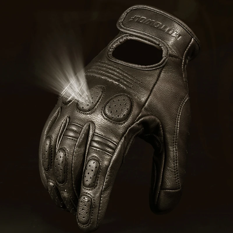 Title 1, Gants de moto tout-terrain en cuir pour la prot...