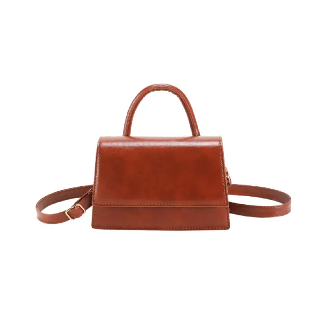 Small Square Simple Shoulder Women's Crossbody Handbag Brown - Shop at LoveMi