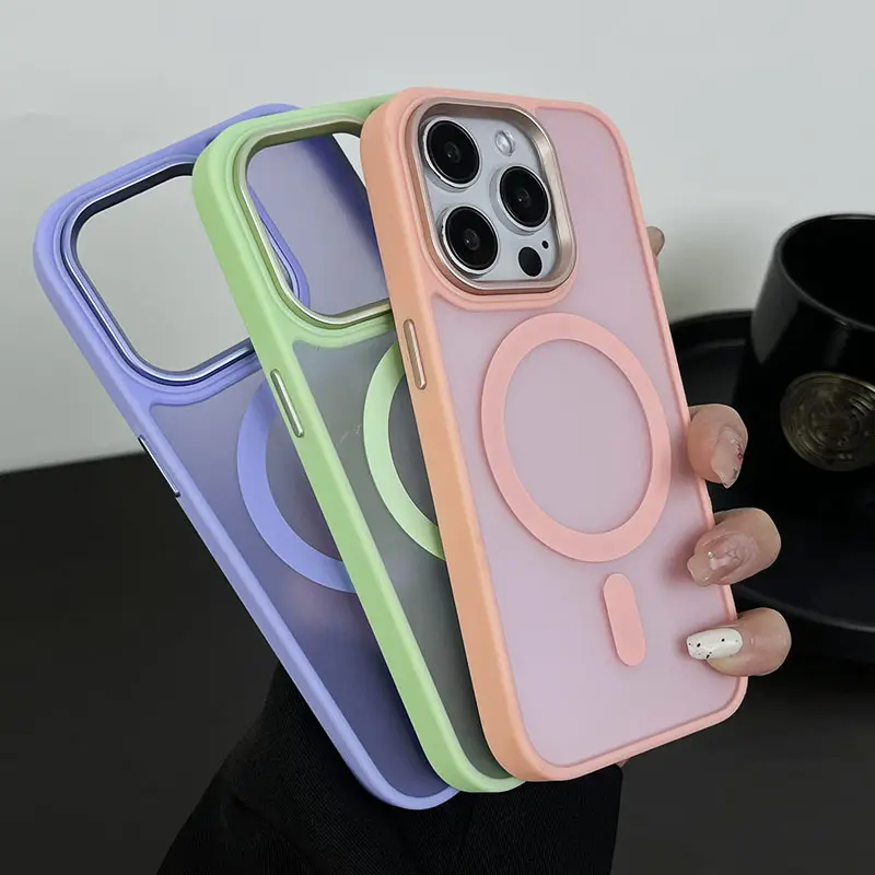 Frosted Magnetic Suction Large Hole Drop-resistant Phone