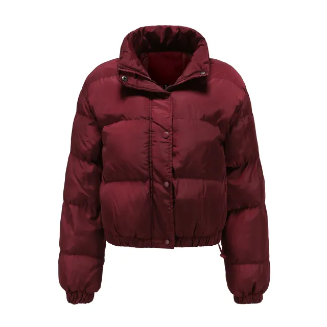 Womens Loose fitting Casual Cotton Coat Wine - Shop at LoveMi
