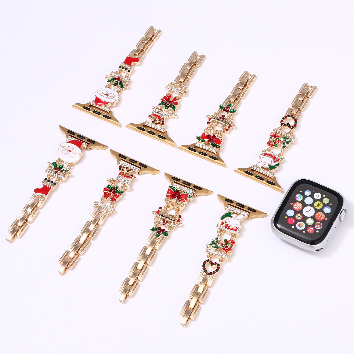 Christmas Party Decor Watch Strap Compatible With Watches