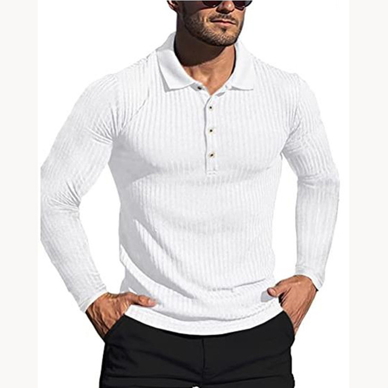 Title 4, Polo de Sport pour Homme, Manches Longues Rayée...