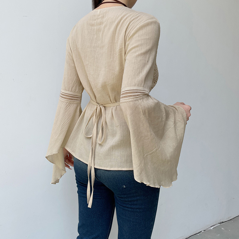 Fashionable Unique Classical Elegant Lace-up Top