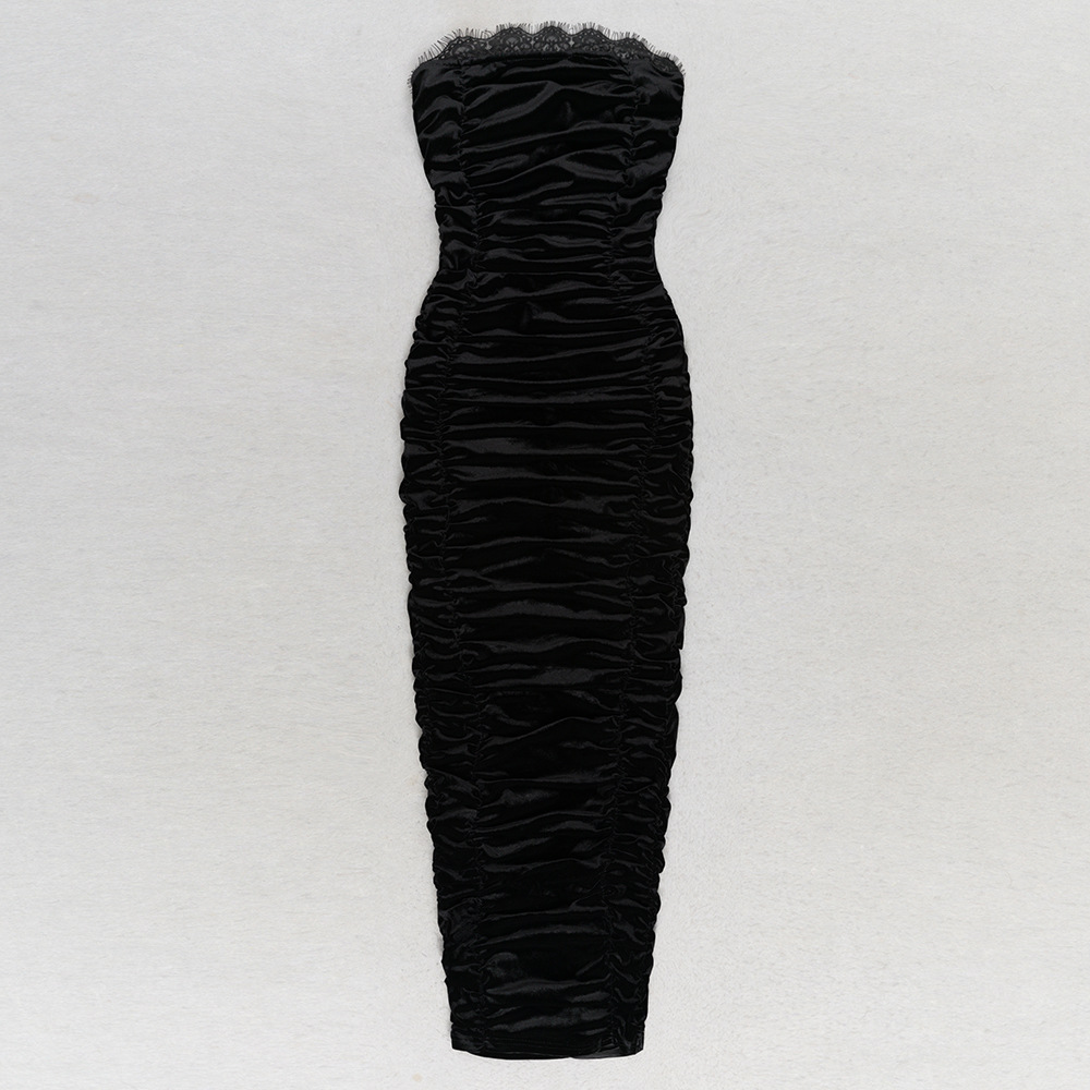 Pleated Lace Sheath Dress, picture 3 of 8