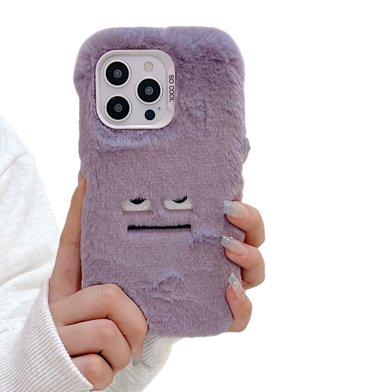 Fluffy Winter And Autumn Thermal Protective Cover - Image 3