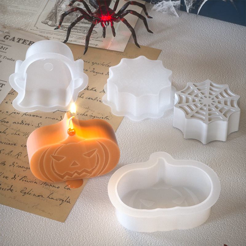 Halloween candle mould ghost pumpkin (promotion 4146)