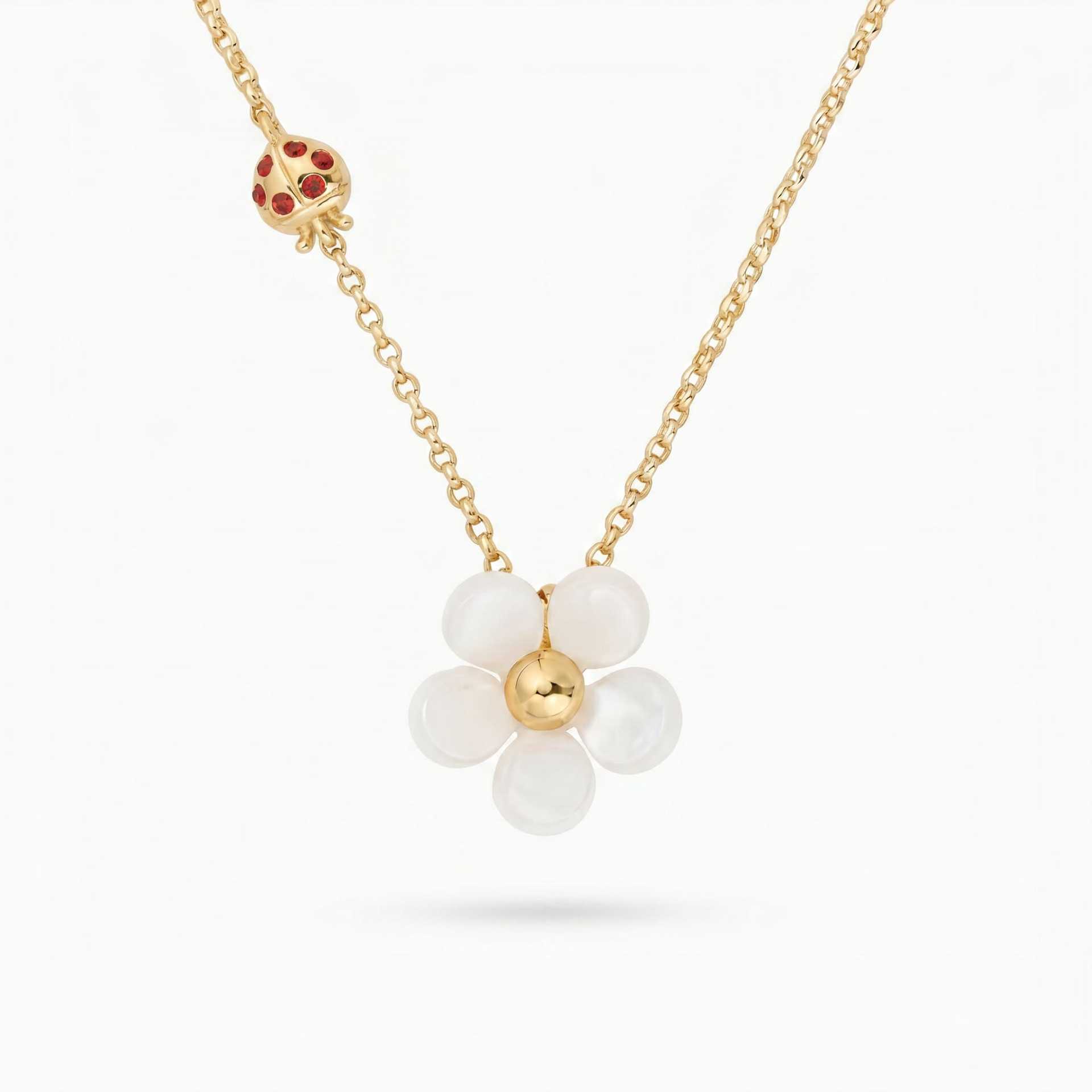 Stainless Steel Floral Bow Necklace, picture 6 of 6
