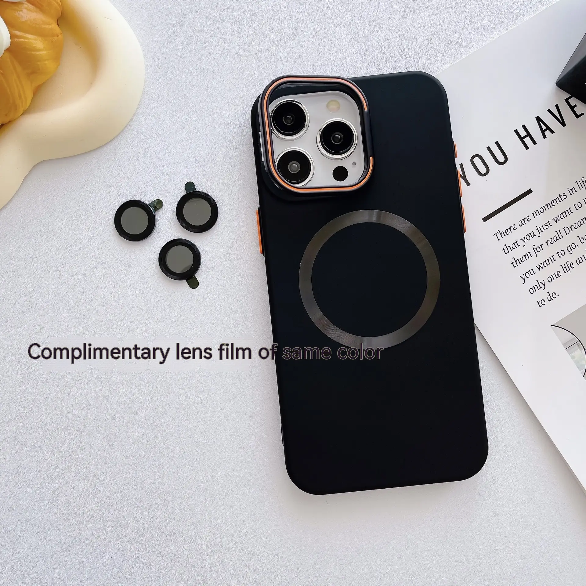 Frosted Magnetic Bracket With Lens Protector