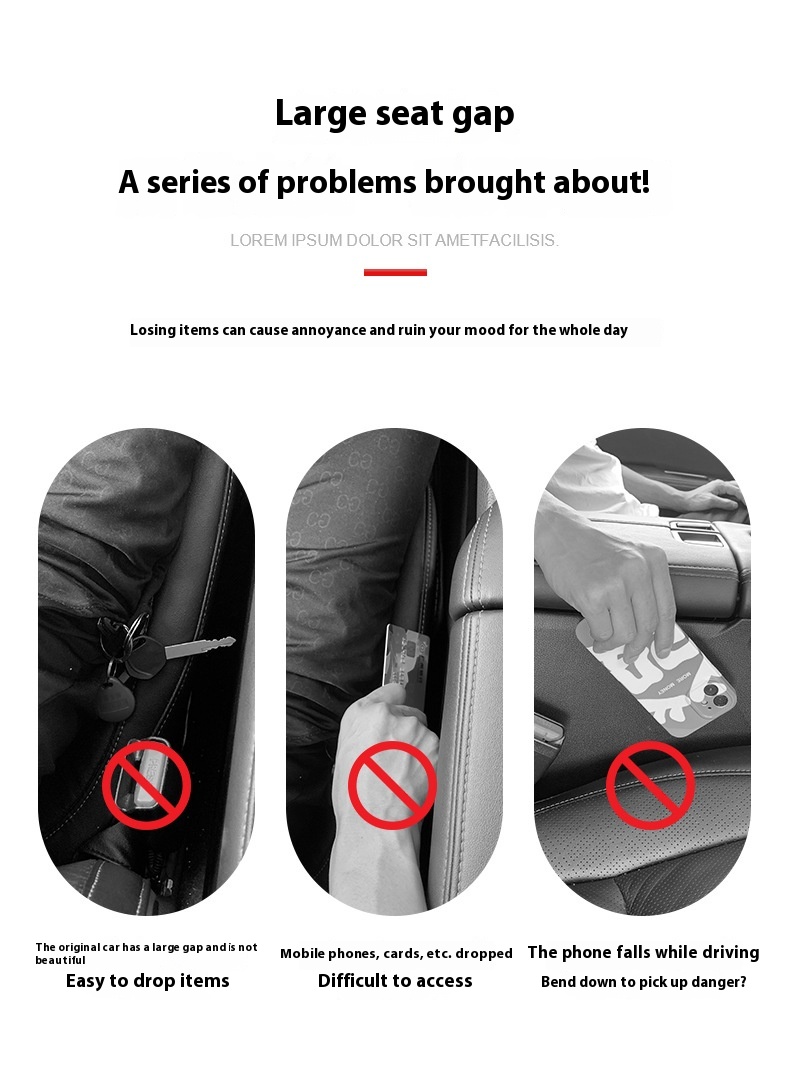 Car Storage Box Car Seat Gap Plug - Image 2
