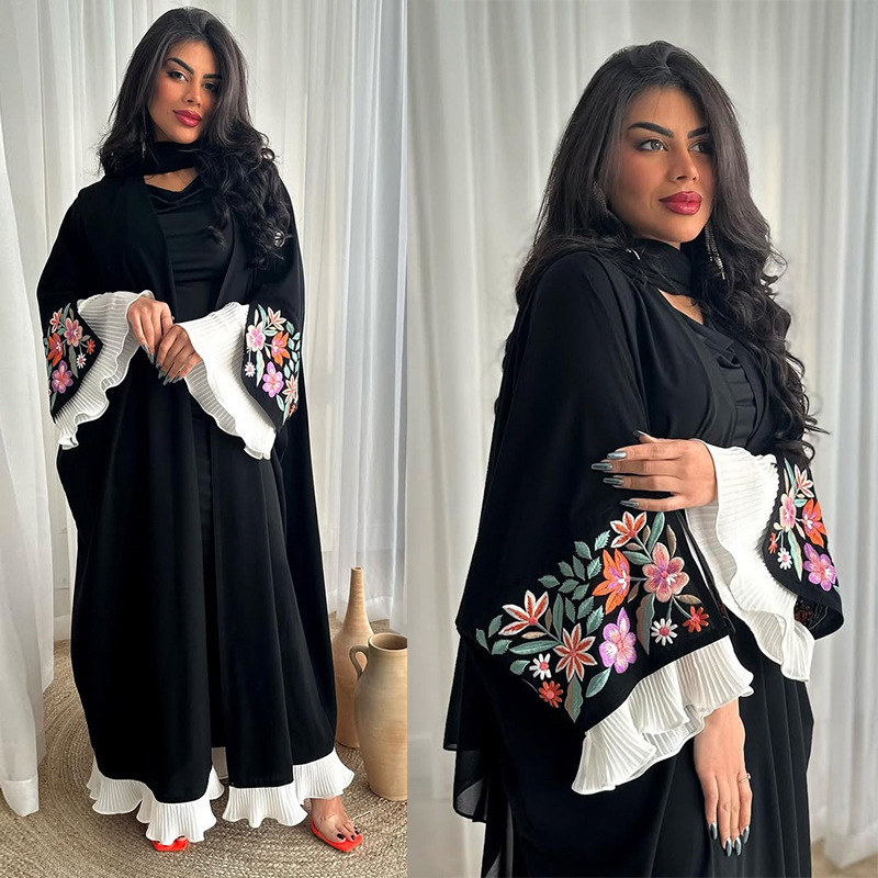 Womens Fashionable And Elegant Embroidered Long Dress — image 1