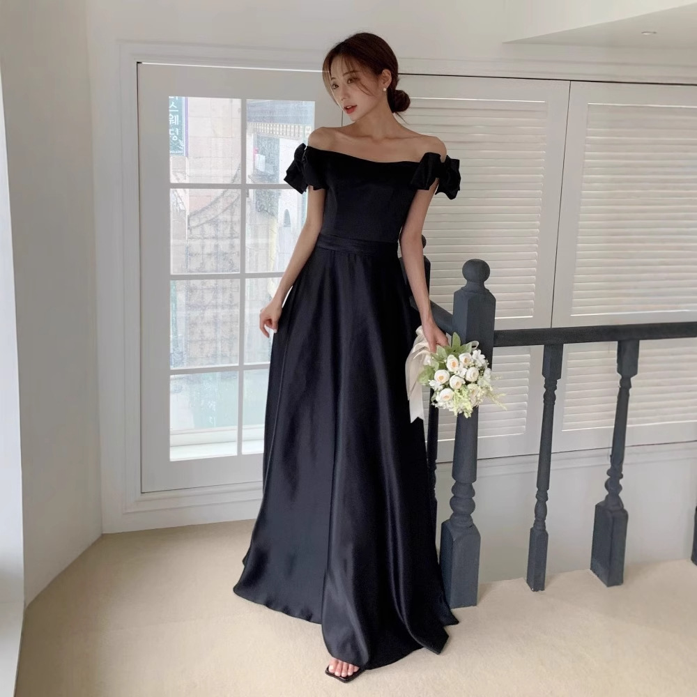 Black Temperament High Waist Sleeveless Dress