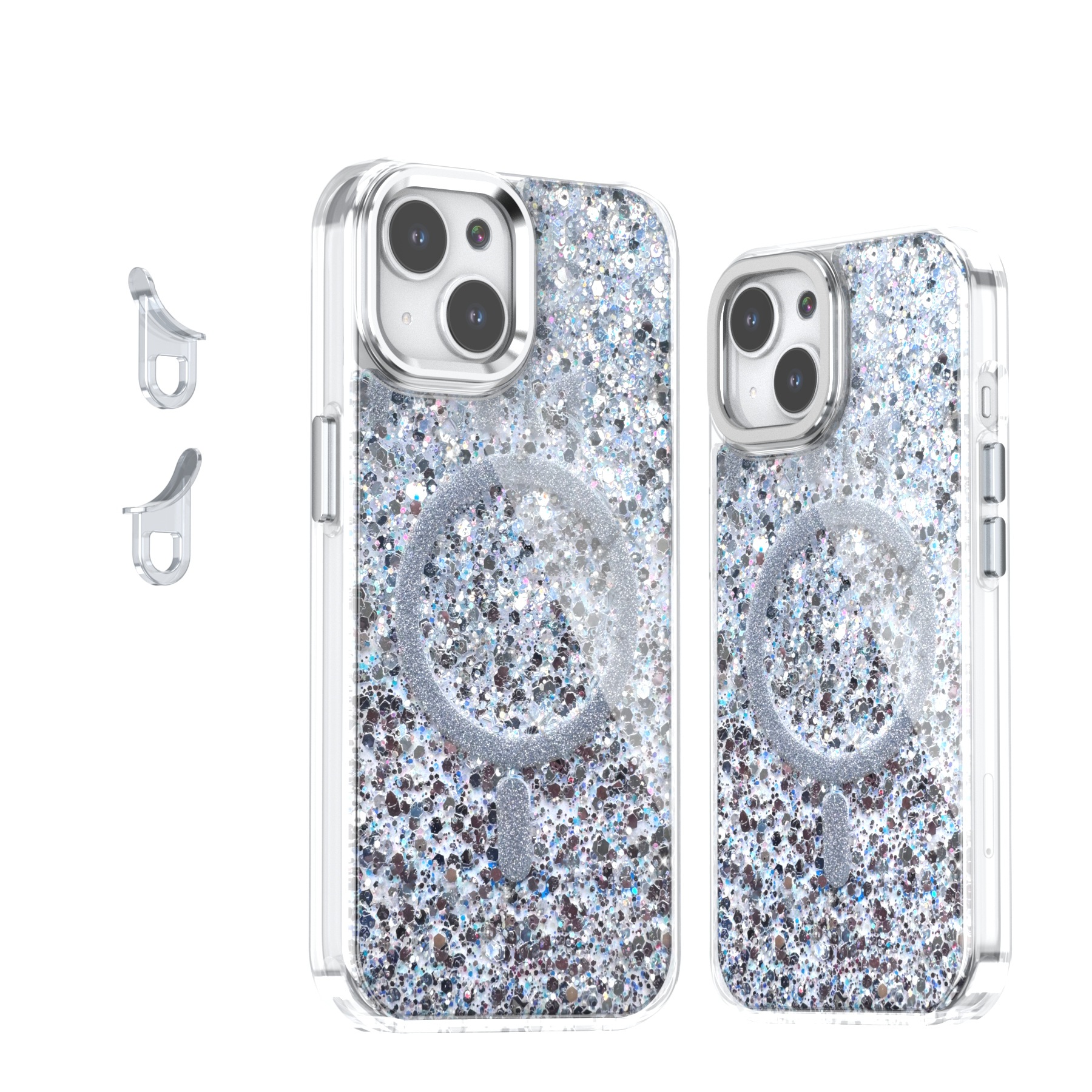 Creative Sequins Glitter Epoxy Magnetic Phone Case - Image 9